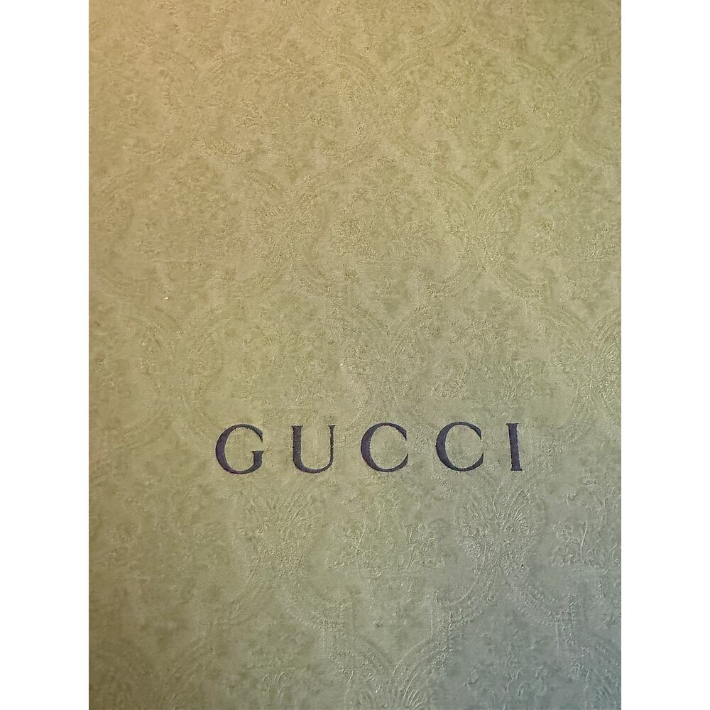 Gucci NWB Balck and Orange Lace Up Boot Buckle - Picture 8 of 9